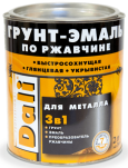 Грунт-эмаль алкидная DALI по ржавчине 3 в 1 RAL 9006 серебристый алюминий 2 л