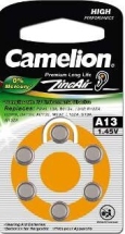 Батарейка A13 CAMELION ZA13 1,4 V Mercury Free 6 штук