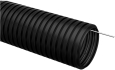Труба гофрированная ПНД d 20 мм с зондом IEK черная (CTG20-20-K02-025-1)