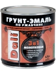 Грунт-эмаль алкидная DALI молотковая по ржавчине 3 в 1 шоколадный 0,75 л