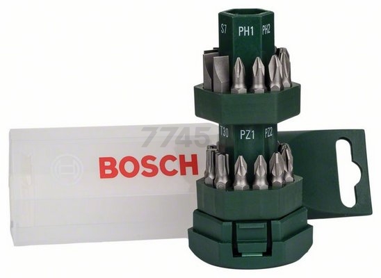 Набор бит с магнитным держателем BOSCH 24 предмета (2607019503) - Фото 2