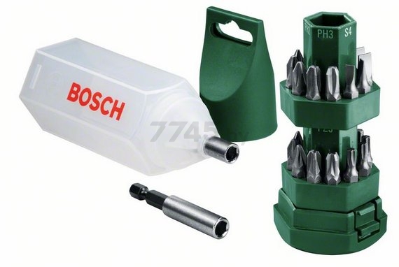 Набор бит с магнитным держателем BOSCH 24 предмета (2607019503)