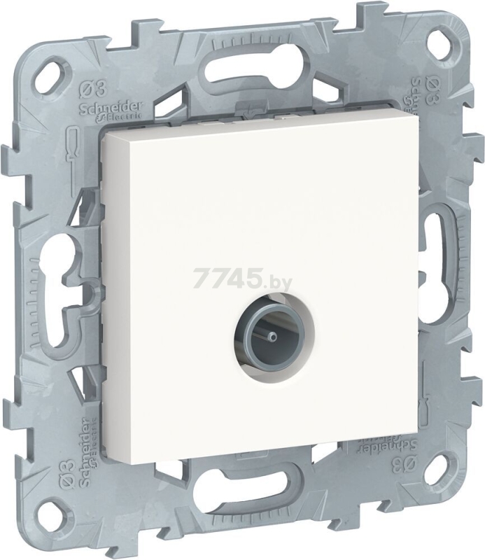 Розетка телевизионная SCHNEIDER ELECTRIC Unica New белая (NU546218)