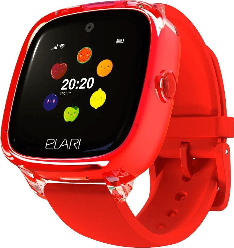 Умные часы детские ELARI KidPhone 4 Fresh красный (KP-F) - Фото 2