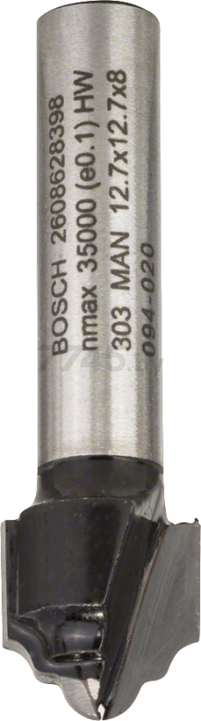 Фреза по дереву профильная фигурная 12,7х12,4х46 мм BOSCH Standard for Wood (2608628398)