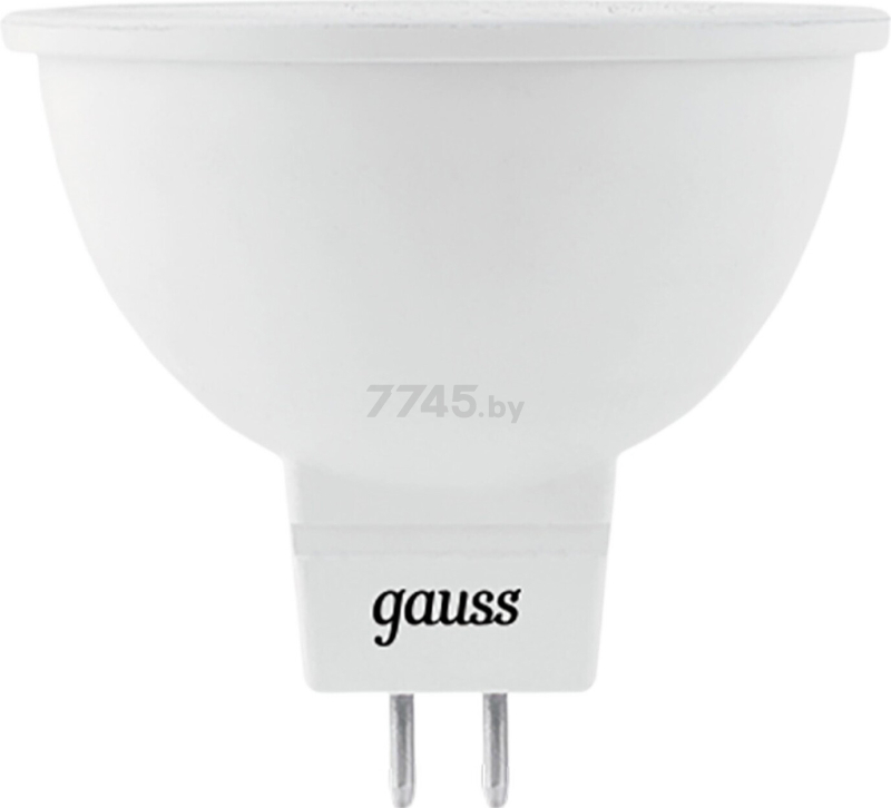 Лампа светодиодная GU5.3 GAUSS 5 Вт 3000К (101505105-D)