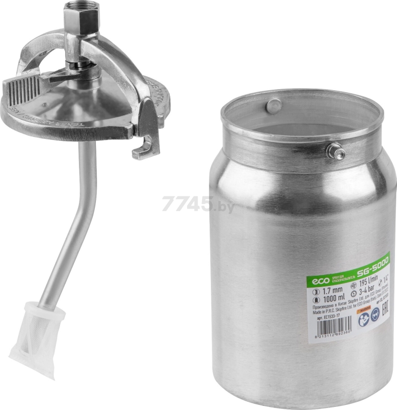 Краскопульт пневматический ECO SG-5000 (EC1533-17) - Фото 10