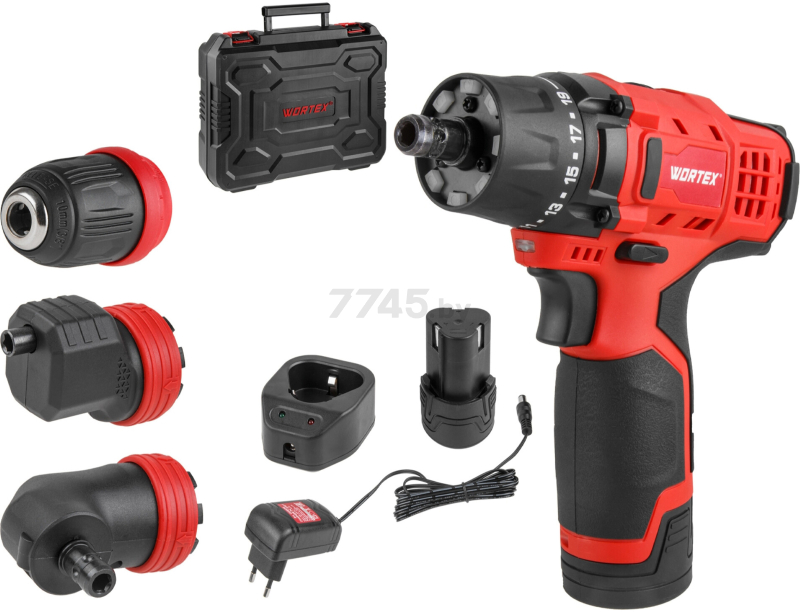 Дрель-шуруповерт аккумуляторная WORTEX BD 1215 Li SET (1326469) - Фото 10