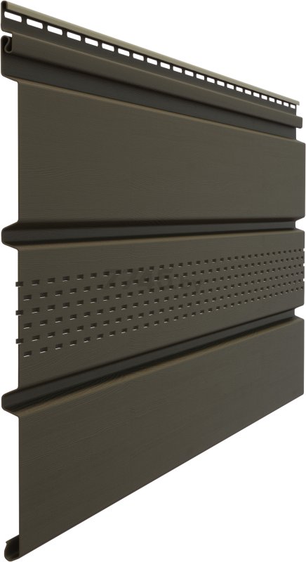 Софит DOCKE Premium с центральной перфорацией Шоколад 3 м (PSTT-1050)