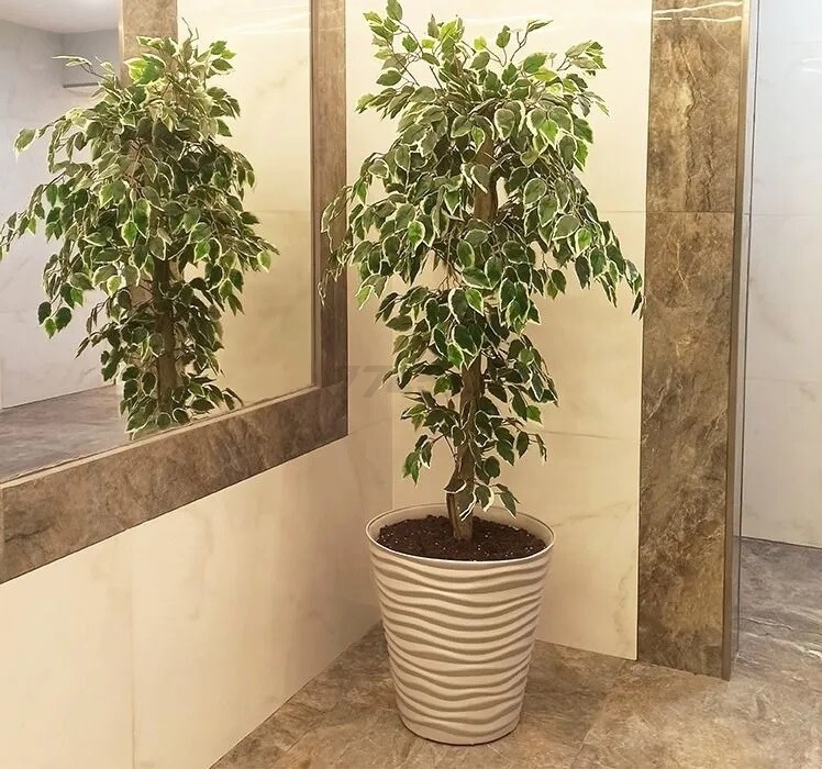 Кашпо для цветов IDEA Дюна 50 л кремовый (М3403) - Фото 4