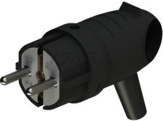 Вилка электрическая угловая 16 А 250 В SYSTEME (SCHNEIDER) ELECTRIC черная (MST1102BK)