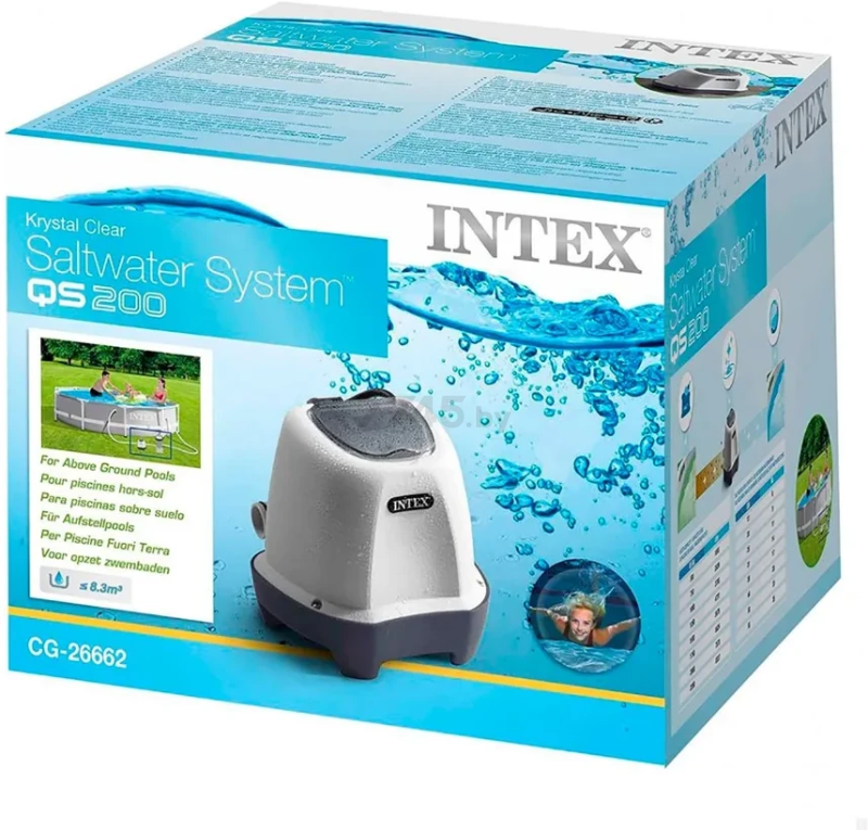 Хлоргенератор для бассейна INTEX Krystal Clear Saltwater System QS200 (26662) - Фото 6