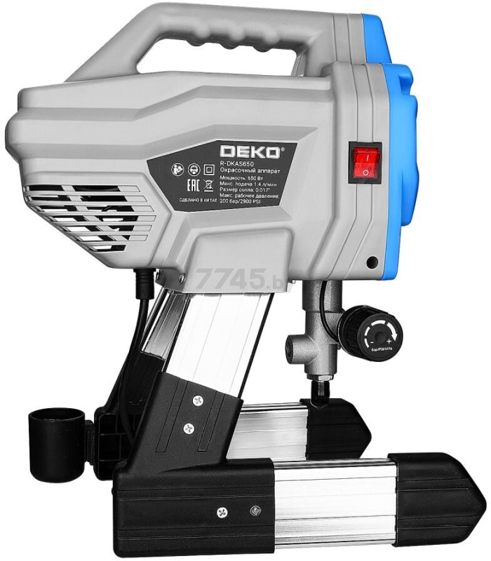 Аппарат окрасочный безвоздушный DEKO R-DKAS650 (083-3200) - Фото 4