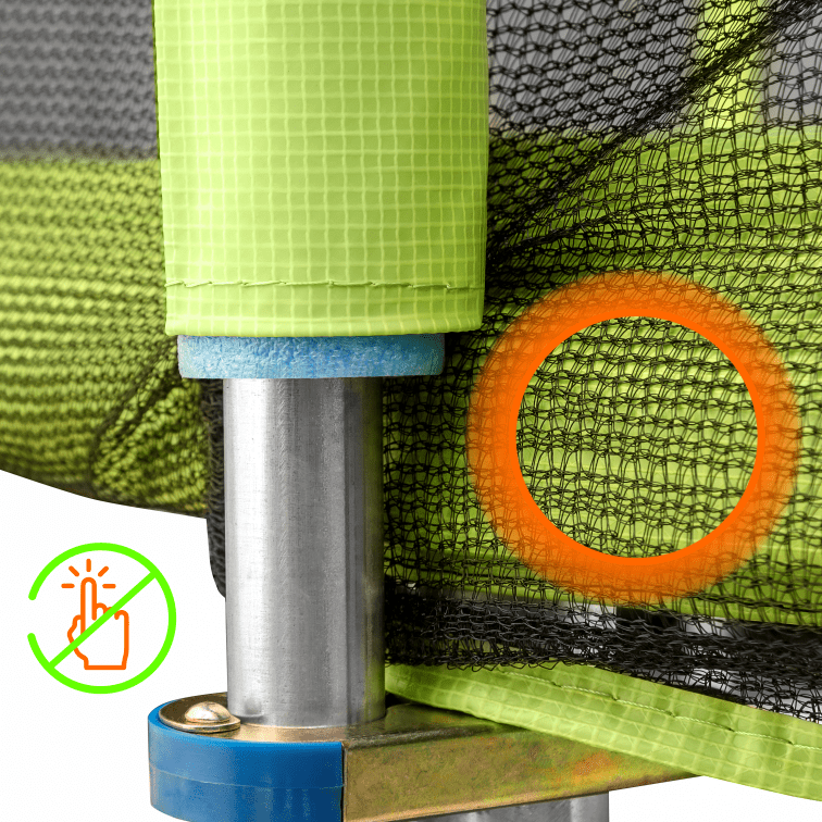 Батут ALPIN с защитной сеткой Green (ATGY-252) - Фото 7