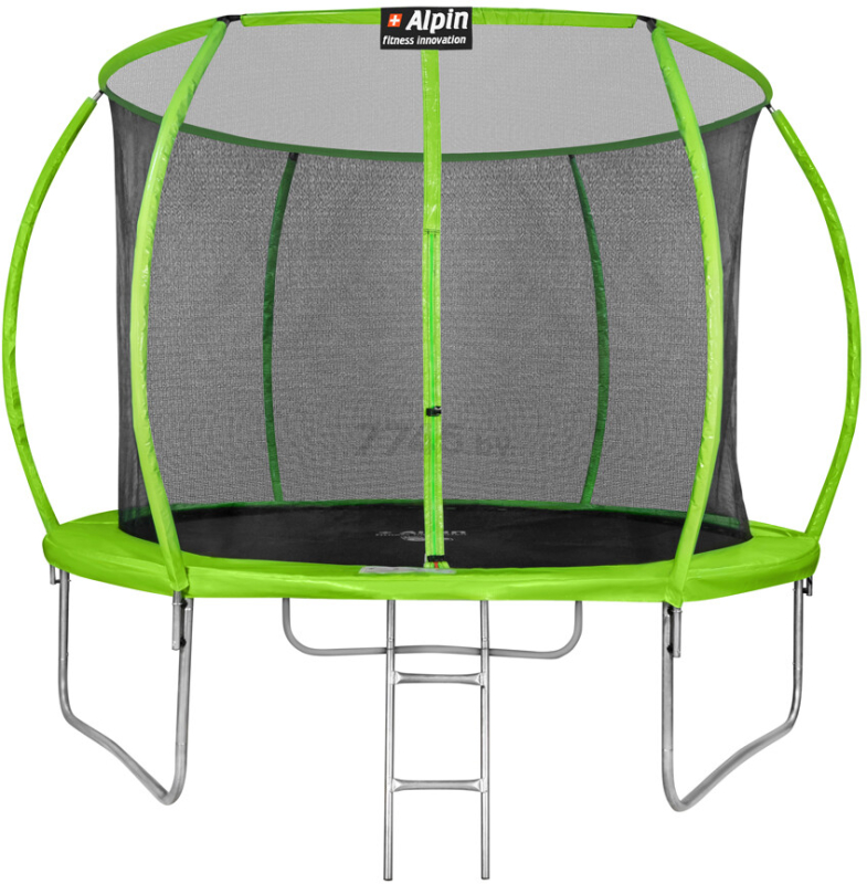 Батут ALPIN SKY Carbon Inside с защитной сеткой Green (ASK-312)