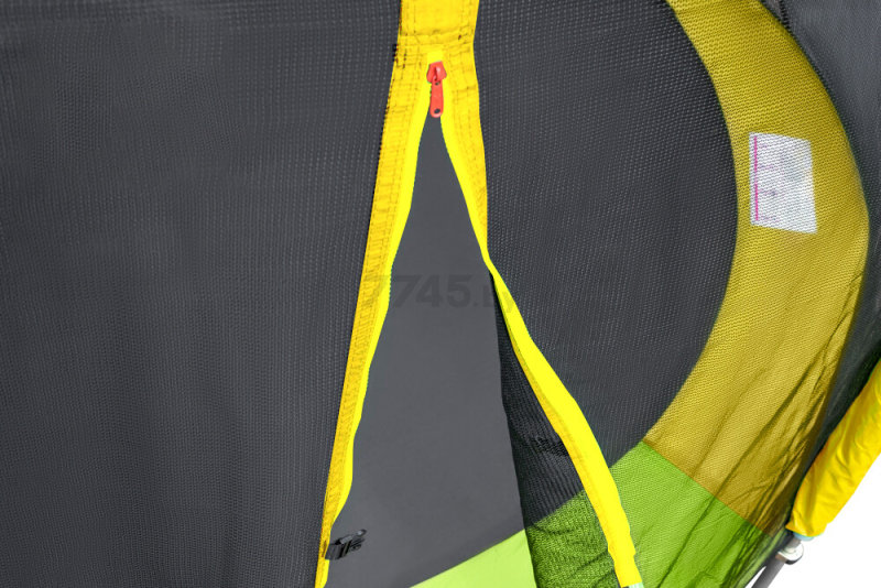 Батут ALPIN с защитной сеткой Green/Yellow (ATGY-312) - Фото 3