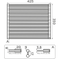 Решетка для раковины 42,5х35 см OMOIKIRI ROLL-01-Silicone-BL (4997006) - Фото 2