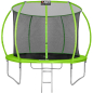 Батут ALPIN SKY Carbon Inside с защитной сеткой Green (ASK-312)