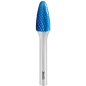 Борфреза твердосплавная параболическая 8х20х6 мм LENZ C3 Blue тип F (LZBF 035 C3)