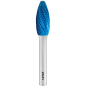 Борфреза твердосплавная язычок пламени 10х20х6 мм LENZ C3 Blue тип H (LZBH 020 C3)