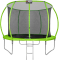 Батут ALPIN SKY Carbon Inside с защитной сеткой Green (ASK-312)