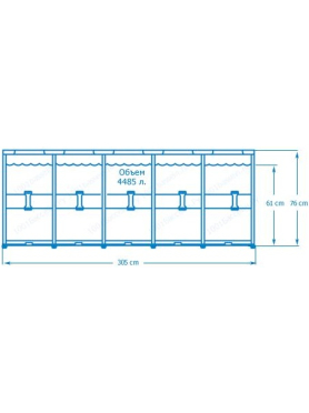 Бассейн INTEX Metal Frame NP (305x76)