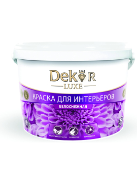 Краска ВД акриловая DEKOR для интерьеров