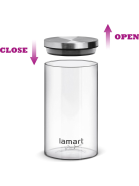 Набор банок для сыпучих продуктов LAMART LT6025 3 штуки 