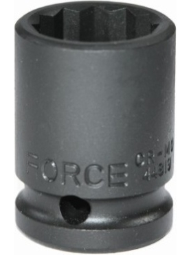 Головка ударная короткая 1/2" 12 граней FORCE
