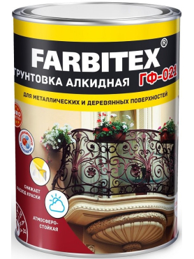Грунтовка алкидная FARBITEX ГФ-021