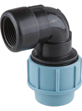 Угольник ПНД компрессионный 25x1/2" с внутренней резьбой AV ENGINEERING 