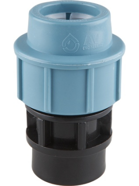 Муфта ПНД компрессионная 25x3/4" с внутренней резьбой AV ENGINEERING 