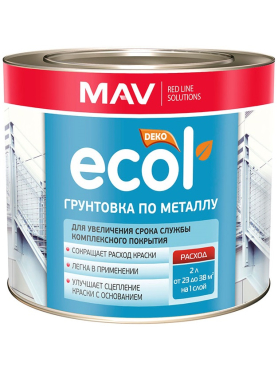 Грунтовка алкидная ECOL ГФ-021 по металлу