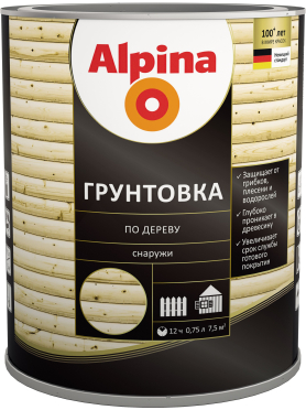 Грунтовка по дереву ALPINA бесцветый