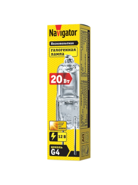 Лампа галогенная G4 NAVIGATOR JC 20 Вт 