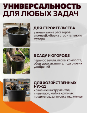 Контейнер строительный круглый STARTUL Master