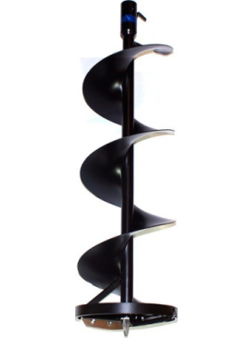 Шнек для мотобура 200х750 мм почвенный двухзаходный CHAMPION 