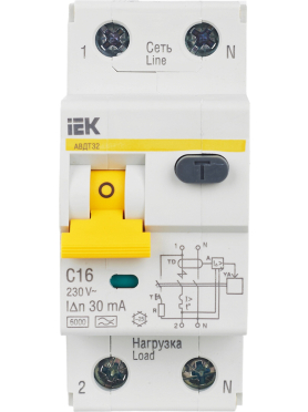 Дифавтомат IEK АВДТ 32 C 16 
