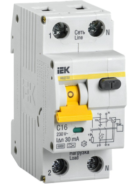 Дифавтомат IEK АВДТ 32 C 16 