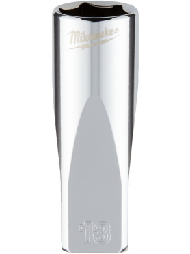Головка 1/4 6 граней глубокая MILWAUKEE Four Flat