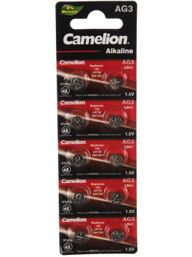 Батарейка AG3 CAMELION Mercury Free AG3-BP10(0%Hg)