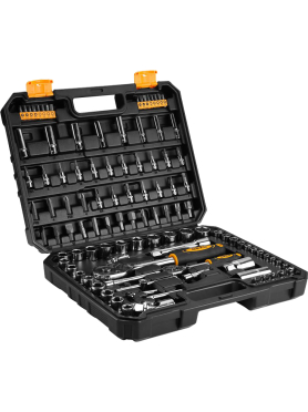 Набор инструментов 1/4", 1/2" 6 граней 108 предметов DEKO DKAT108 