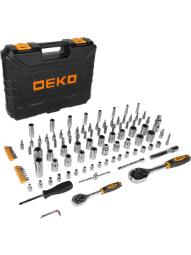 Набор инструментов 1/4", 1/2" 6 граней 108 предметов DEKO DKAT108 