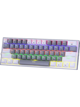 Клавиатура игровая механическая REDRAGON Fizz Grey-white 