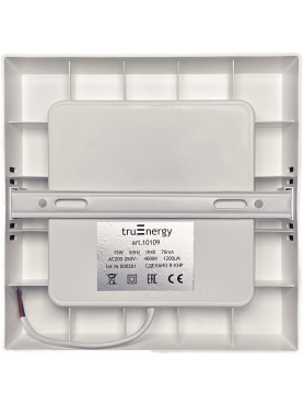 Светильник накладной светодиодный 9 Вт 4000К TRUENERGY Electro Квадрат 