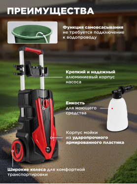 Мойка высокого давления WORTEX PW 1620 