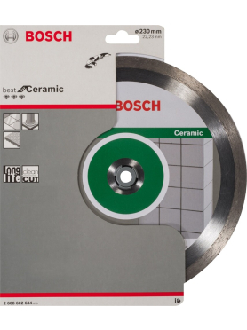 Круг алмазный 230х22,23 мм BOSCH Best for Ceramic 
