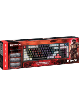Клавиатура игровая механическая DEFENDER Hawk GK-418 Outemu Brown 