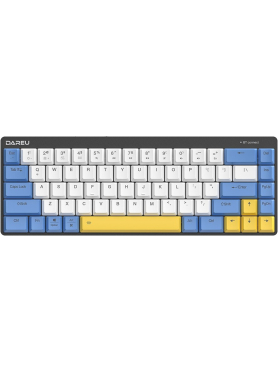 Клавиатура беспроводная DAREU EK868 White-Blue-Yellow (Brown switch)