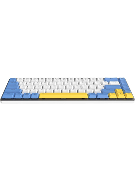 Клавиатура беспроводная DAREU EK868 White-Blue-Yellow (Brown switch)